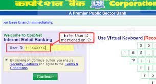 Welcome to corporate internet banking. How To Activate Register Corporation Bank Net Banking Online Alldigitaltricks