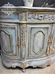 Persian Blue French Inspired Cabinet French Painted Furniture Painted Furniture Hand Painted Furniture
