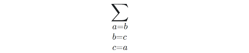 Separate Long Math Text Under Sum Symbol Into Different Lines Tex Latex Stack Exchange