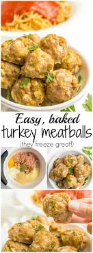 Easy Baked Turkey Meatballs Video Family Food On The Table Recipe In 2020 Turkey Meatballs Baked Easy Baked Turkey Meatballs Turkey Meatball Recipe