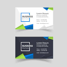 Corporate Visiting Card Design Vector Free Download Free Vector Design Graphics Download Set Of 2 Corporate Visiting Card Design Vectors With Blue And Green