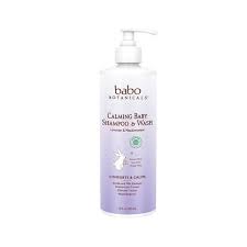 Best baby soap for eczema : Calming Shampoo Bubble Bath Wash Babo Botanicals Shampoo Hair Cleanse