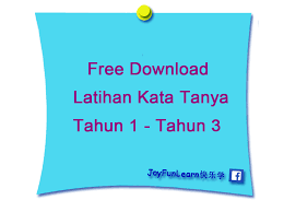 Kata arah 3 bahasa melayu tahun 2 kata kerja suku kata 1. å…è´¹åˆ†äº« Latihan Kata Tanya Tahun 1 Joy Fun Learn å¿«ä¹å­¦ Facebook