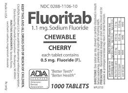 fluoritab chewable fda prescribing information side