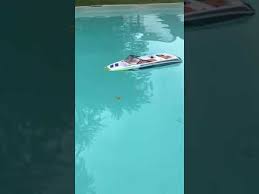 toy boat sinking in pool youtube