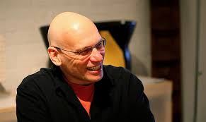 Mark Wheat in his wife Maren's studio