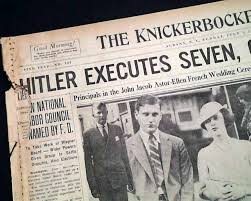 In august 1932 there were approximately 445,000 members of the sa. Night Of The Long Knives In 1934 Rarenewspapers Com