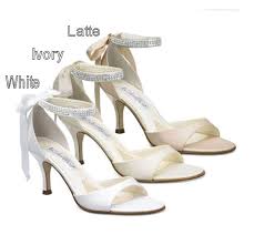 Coloriffics Sierra Wedding Shoes 2 1 2 Inch Heel Sandal With Rhinestone 73 26 Wedding Shoes Heels White Sandals Wedding Bride Sandals