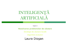 Fiind dat un sir de n numere si o suma s, sa se determine, folosind algoritmi genetici, o submultime din numerele date a caror suma este s 5. InteligenÅ£Ä ArtificialÄ Ppt Download