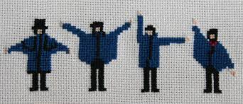 This pattern is an instant download pdf. Borduurpatroon The Beatles Kruissteek Cross Stitch Pattern Help Cross Stitch Cross Stitch Projects Ideas Beatles Embroidery