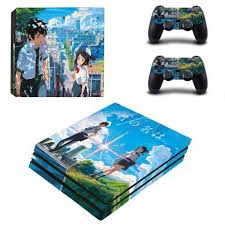 Kimi No Na Wa Your Name Mitsuha Taki Meeting Ps4 Pro Skin Kiminonawa Anime Mitsuha Your Name Anime Playstation 4 Console Playstation 4