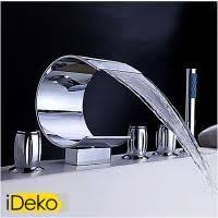 Mitigeur Robinet 2pcs Cascade Murale Vier Lavabo L Mitigeur Baignoire Robinet Baignoire Remodeler La Douche