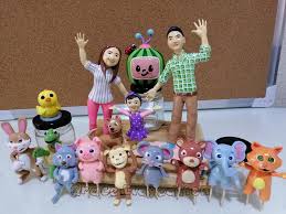 Rest assured that our cocomelon cake topper will give you the impression of your imaginary vision. Cocomelon Family Cake Toppers Grace Clayeation Facebook