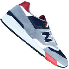 Visit the new balance store. New Balance Ml 597 Aab Herren Laufschuhe Grau Blau Meinsportline De
