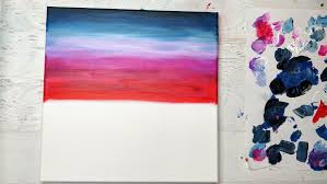 Amsterdam, liquitex, mont marte canvas size 8 x 10. How To Paint A Sunset Cityscape For Beginners Easy