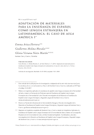 Aula internacional 2 nueva edicion. Pdf Adaptacion De Materiales Para La Ensenanza De Espanol Como Lengua Extranjera En Latinoamerica El Caso De Aula America 1