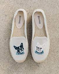 The brand's espadrilles were inspired by the traditional spanish shoe, which brown found he missed when he came to new york city from the spanish coast. Teddy Gigi Platform Smoking Slipper Soludos