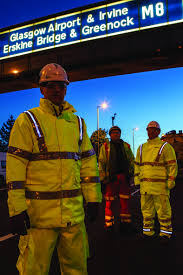 Fhoss Powered Light Safety In Action On The M8 Glasgow With Scotland Transerv Pic By Peter Devlin Glasgow Workplace