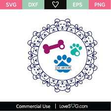 Download Dogs Monogram Frames Svg Cut File Lovesvg Com