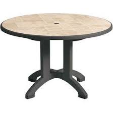 Grosfillex Siena 38 Round Folding Table Charcoal By Grosfillex 165 95 Round Resin Folding Table With Umb Resin Furniture Round Folding Table Dining Table