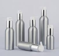 Empty Aluminum Cosmetic Lotion Bottle Packaging