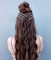 Pin By Kyra Brown On Hairstyles In 2020 Thick Hair Styles Braids For Long Hair Long Hair Styles