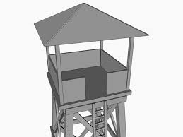 Low Poly Watchtower Watch Tower Tower Design 3d Model