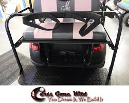 Golf Bag Holder Attachment For Golf Carts With Backseat Easy On And Off Golf Bags Golf Carts Bag Holder