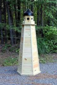 Learn how to build the amazing lighthouse that was included in the rocky point lighthouse decorating set image. How To Build An 5 Ft Lawn Lighthouse Made Of Treated Wood Lighthouse Woodworking Plans Downloadable Woodworking Plans Wood Lighthouse