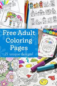 Whimsical christmas adult coloring page. Best Free Adult Coloring Pages My Favorites Diy Candy