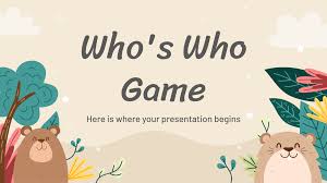 Sharehigh quality powerpoint backgrounds,background images,ppt backgrounds,beautiful wallpaper for free download. Who S Who Game Google Slides Theme Powerpoint Template