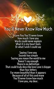 3.) … more than words can say. 300 I Love You So Much Quotes