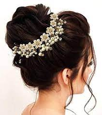 Indian Hair Accessories Pearl Gajra Artificial Flower Jewelry Etsy In 2021 Indian Hair Accessories Hair Accessories For Women Hair Accessories Pearl