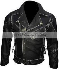 Terminator 2 Arnold Schwarzennger Black Biker Leather Jacket Leather Jacket Men Leather Jacket Black Jackets