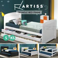 Maybe you would like to learn more about one of these? Artiss Bed Frame Wooden Bed Single Double Queen Size Trundle Sofa Daybed Base Ebay