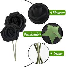 You could spend thousands of dollars on a real one from a flower shop, and never exactly get what you could pay a fraction of the price for a diy bouquet, and in the end have it to remember forever. 3 Size With 2 Leaves Black Roses Faux Roses Single Stem Fake Flowers For Diy Wedding Bouquets Halloween Party Favor Home Decor 30 Pcs Artificial Rose Flowers Artificial Flowers Home Kitchen