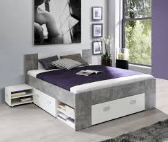 Regardless bett weiß 120×200 it s. Bett Stauraumbett Funktionsbett 140x200cm Beton Lichtgrau Weiss Neu Betten Kinder Jugendzimmer Fu4life De