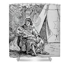 The story of Hiawatha 4 Greeting Card by Clyde Mayo