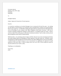Dummies helps everyone be more knowledgeable and confident in applying what they know. Request Letter For Approval Of Travel Expenses Writeletter2 Com