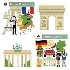 We're thinking of covering the following countries/route: Europe France Germany Italy Spain Clip Art Bundle By Studio Devanna