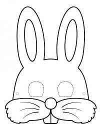 Masca In Forma De Iepure Plansa De Colorat Sfatulmamicilor Ro Bunny Mask Bunny Templates Masks Crafts
