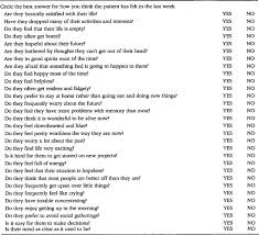 Image result for Geriatric Depression Scale