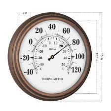 Maybe you would like to learn more about one of these? Buy Wihoo 15 Steel Enclosure Indoor Outdoor Wall Thermometer Decorative For Patio Garden Porch Kitchen Bed Room Living Room Study Room Office Room Ct 02 Online In Indonesia B08kxvxyzf