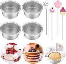 If you wanted to reduce it to make one, you could simply cut these ingredients measurements in half. Qizhongtrade 4 Pieces 4 Inch Cake Pan Mini Round Aluminum Cake Pans And Cake Tester Set Wayfair
