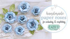 The number of paper roses that you can make per sheet of paper depends on the size of each rose. Diy Paper Roses For Cardmaking Scrapbooking Youtube