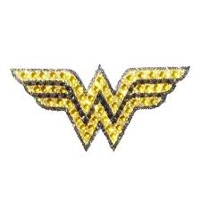 Free png images wonder woman lynda carter transparent background category tv and film. Wonder Woman Logo Yellow And Black Crystal Studded Small Decal Buy Online In Cayman Islands At Cayman Desertcart Com Productid 70766860