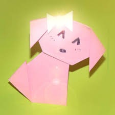 Tiere aus papier basteln schablonen zum. Origami Tiere Falten Hund