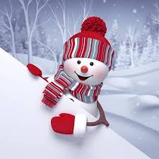 Ski Sneeuw Pop 3d Kerst Cartoon Karakter Winterlandschap Kerst Sneeuwman Kerst Schilderijen Kerst Kunst