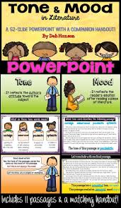 Mood And Tone Powerpoint Mood In Literature Mood And Tone Tone In Literature