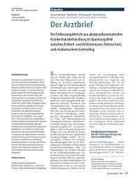 Check spelling or type a new query. Pdf Der Arztbrief